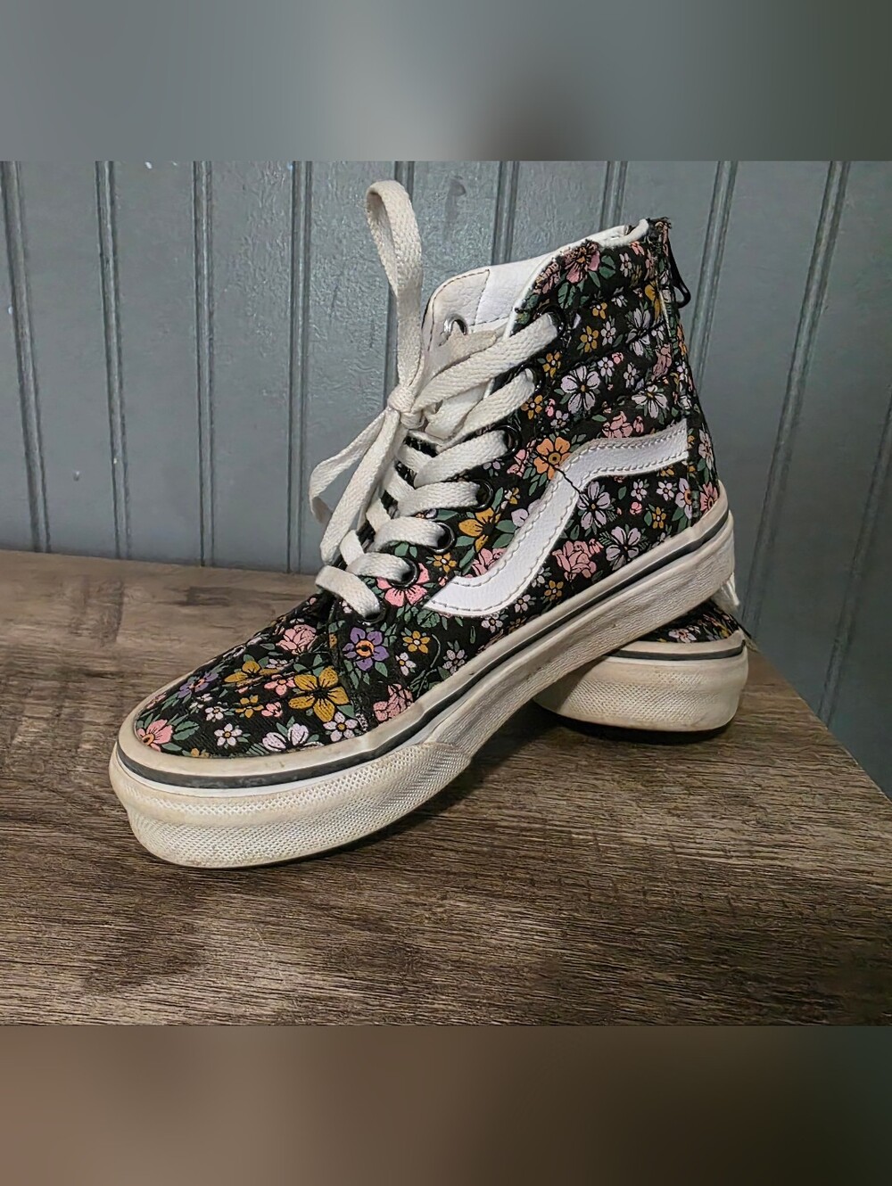 Vans Kids Floral High-Top Sneakers *read discription*